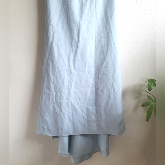 Ieena for Mac Duggal,‎ One Shoulder Mermaid Gown, Powder Blue, Size 6, NWT - Picture 8 of 16